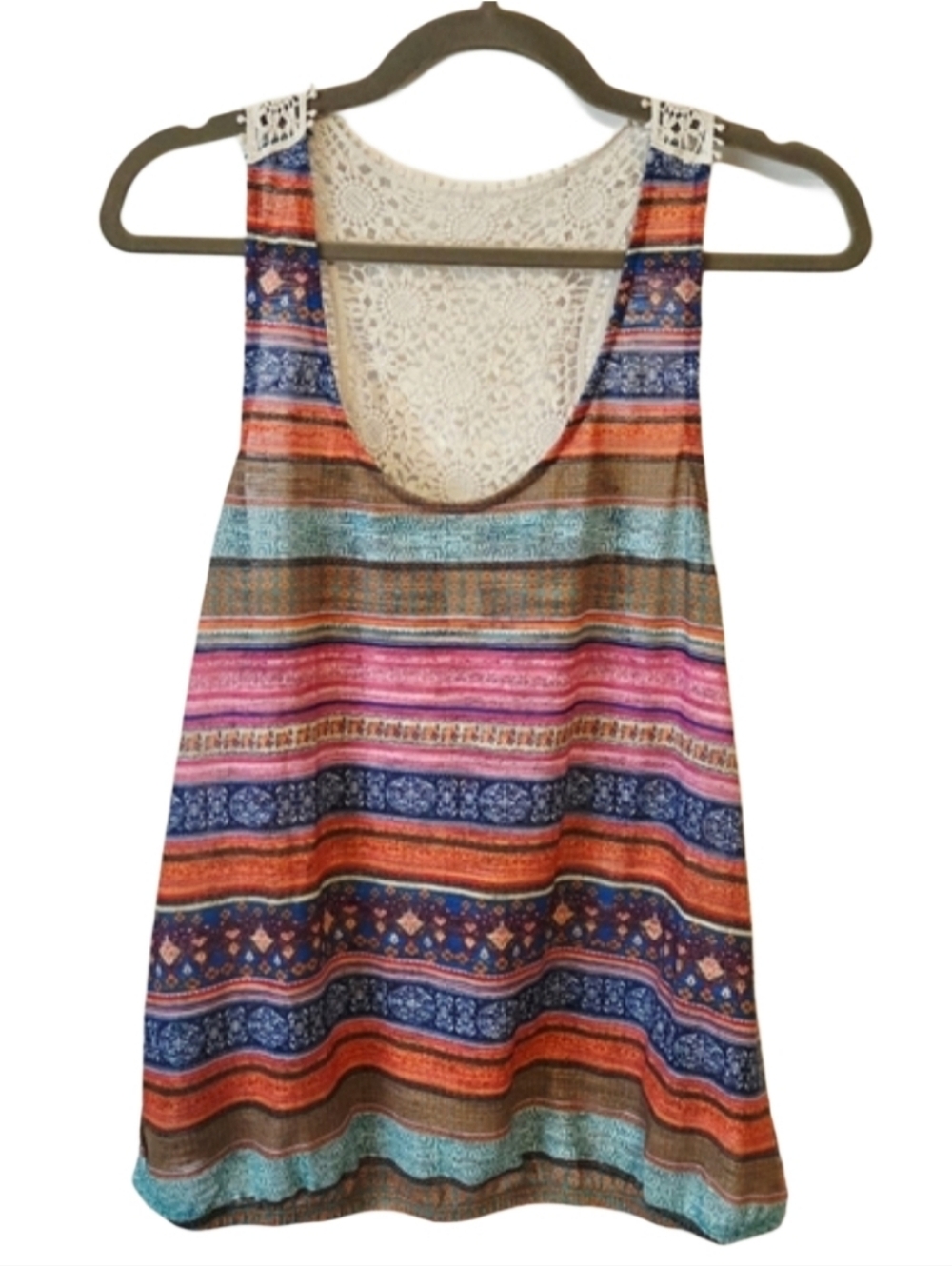 Embroided Tank Top - Multicolor